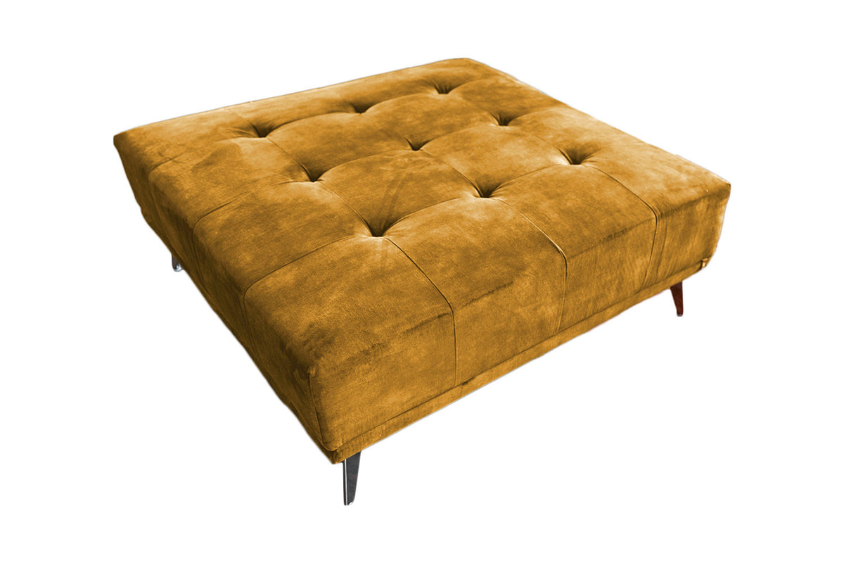 KAWOLA Hocker WIOLO velvet cognac