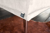 KAWOLA Hocker WIOLO velvet cremeweiß