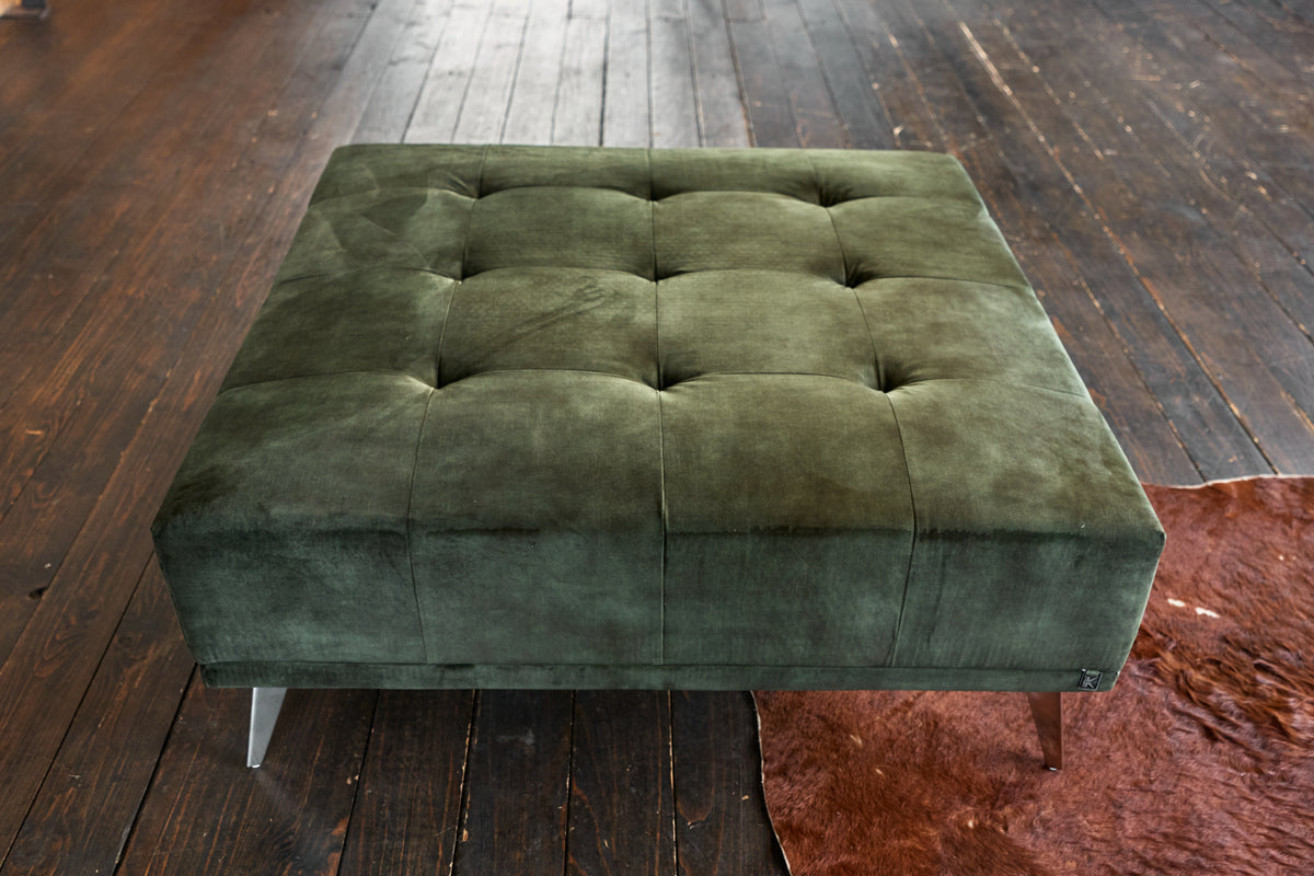 KAWOLA Hocker WIOLO velvet moosgrün