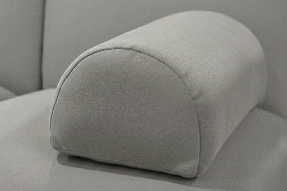 KAWOLA Kissen LAYLA Armlehnkissen Velvet taupe