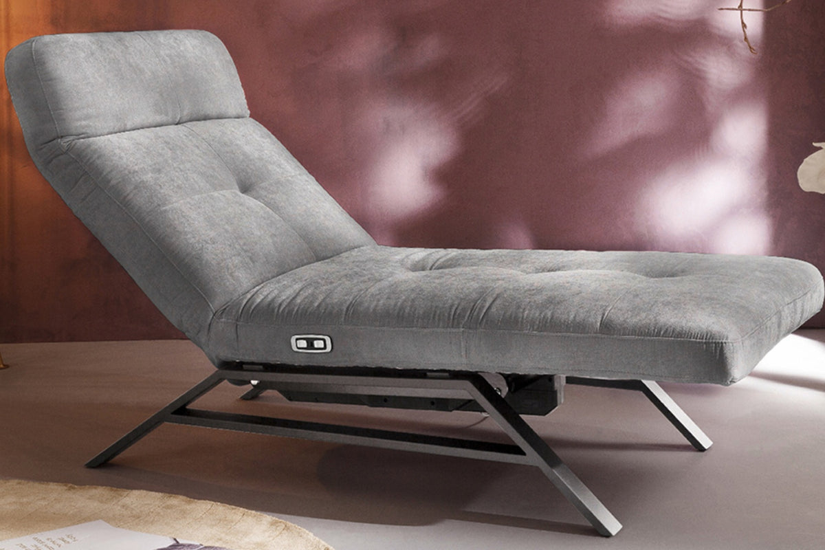 KAWOLA Liege AMERIVA Relaxliege Velvet grau