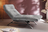 KAWOLA Liege AMERIVA Relaxliege Velvet grau, Silber