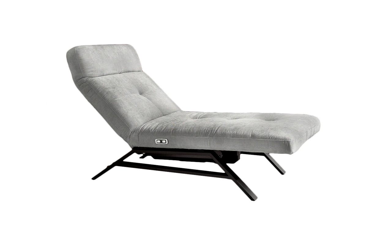 KAWOLA Liege AMERIVA Relaxliege Velvet silber