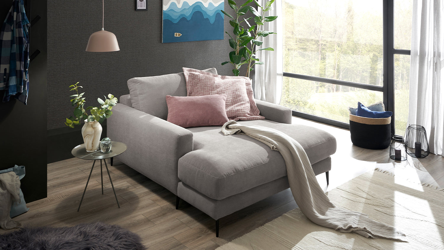KAWOLA Longseat CARA Feincord grau