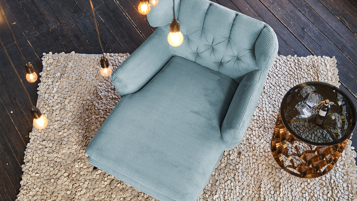 KAWOLA Longseat CHARME Cord hellblau