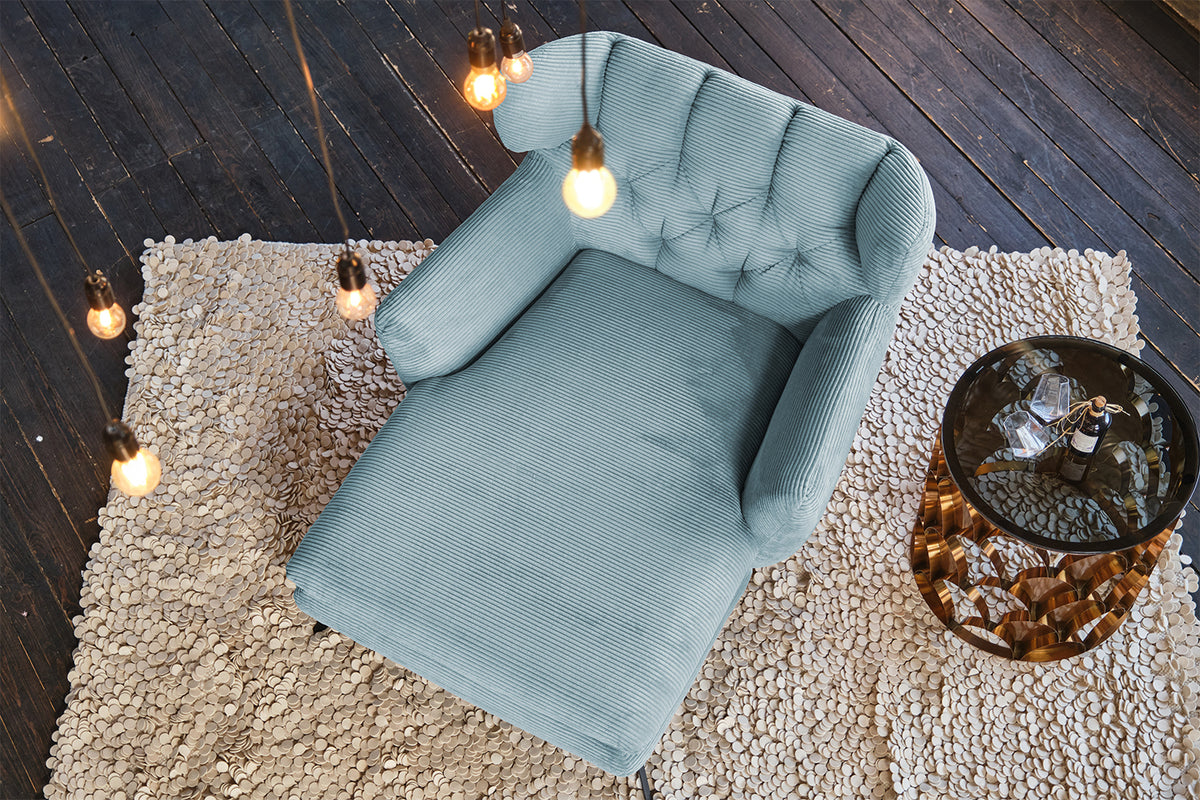 KAWOLA Longseat CHARME Cord hellblau