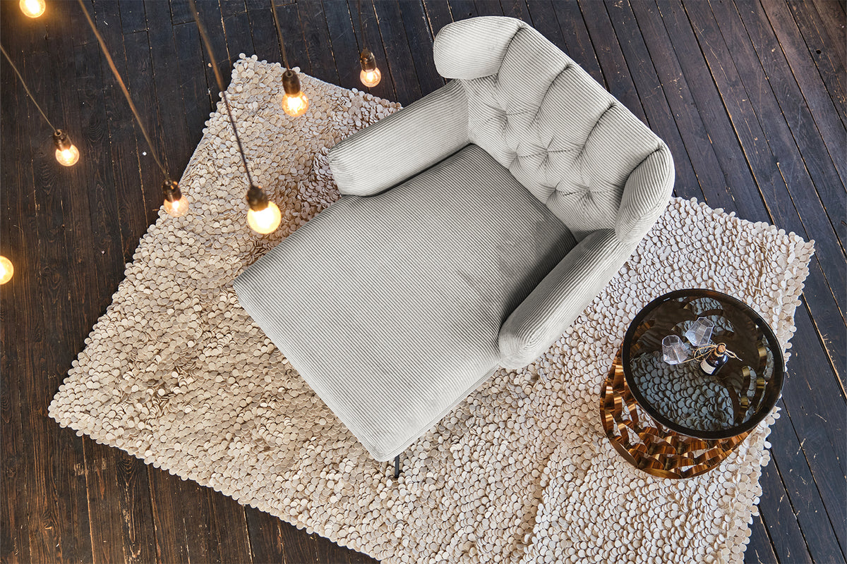 KAWOLA Longseat CHARME Cord hellgrau