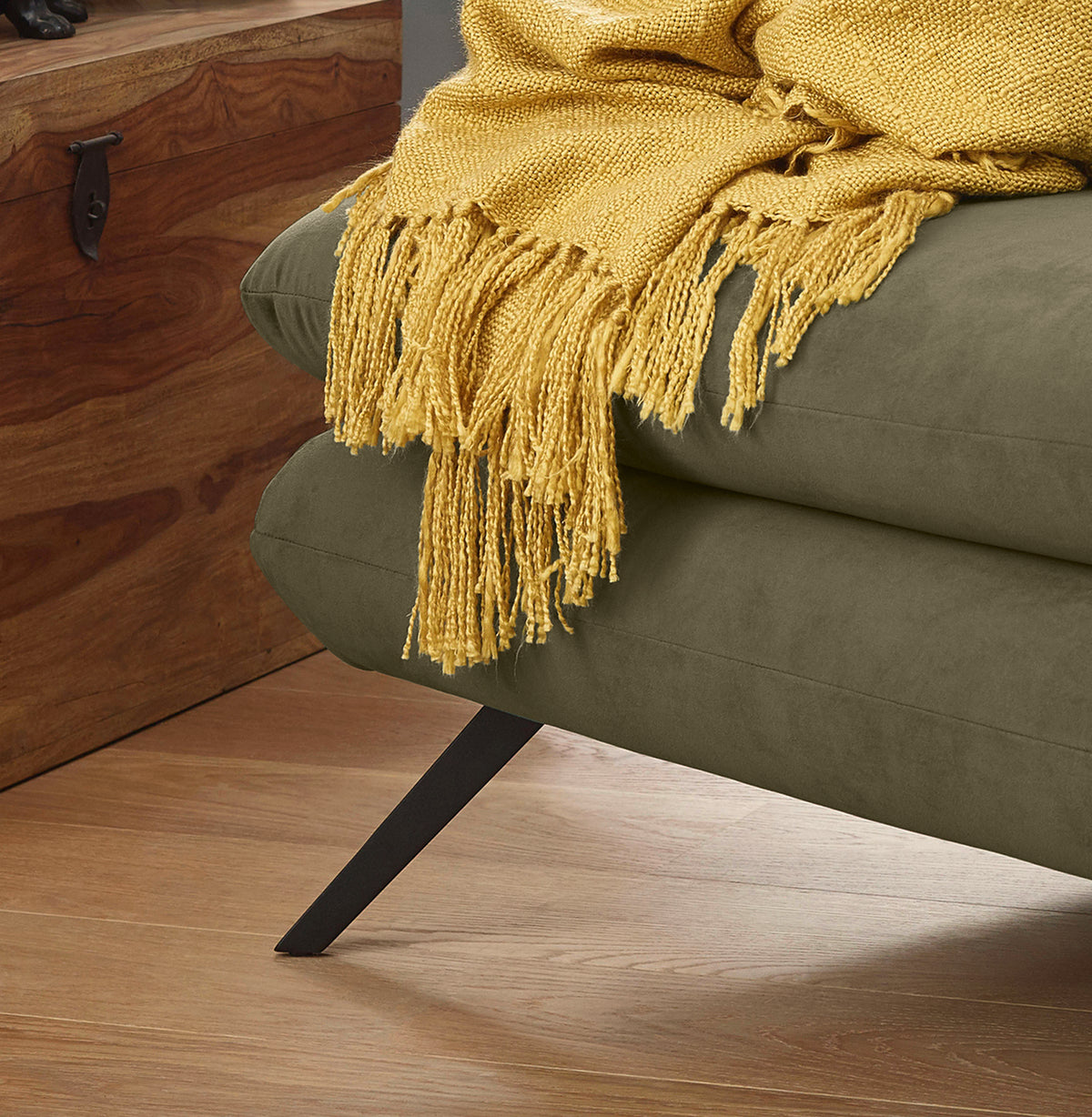 KAWOLA Longseat CHARME Velvet oliv