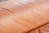 KAWOLA Loveseat MIA Modularer Sessel 4-tlg. Lederfaserstoff cognac