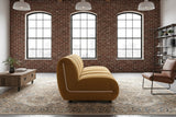 KAWOLA Modulsofa LAYLA 2-Sitzer 2 Module Velvet gelb