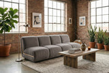 KAWOLA Modulsofa LAYLA 2-Sitzer 2 Module Velvet taupe, Ohne Zusatzausstattung