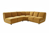 KAWOLA Modulsofa LAYLA Ecksofa 3 Module Velvet gelb
