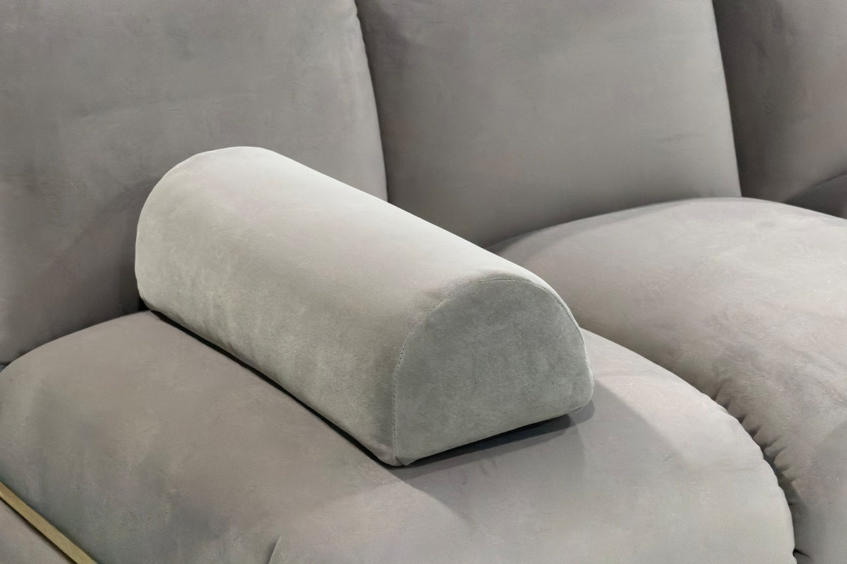 KAWOLA Modulsofa LAYLA Ecksofa 3 Module Velvet taupe