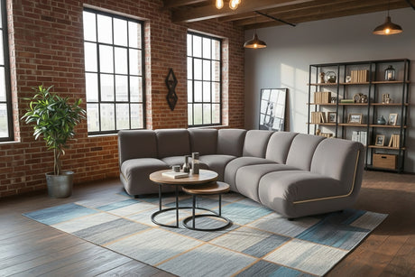 KAWOLA Modulsofa LAYLA Ecksofa 3 Module Velvet taupe