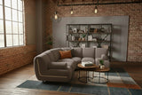 KAWOLA Modulsofa LAYLA Ecksofa 3 Module Velvet taupe, Mit Armlehne