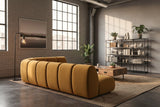 KAWOLA Modulsofa LAYLA Ecksofa 4 Module Velvet gelb