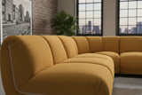 KAWOLA Modulsofa LAYLA Ecksofa 4 Module Velvet gelb
