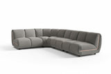 KAWOLA Modulsofa LAYLA Ecksofa 4 Module Velvet taupe