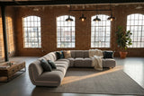 KAWOLA Modulsofa LAYLA Ecksofa 5 Module Velvet taupe