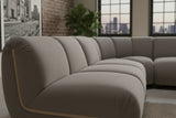 KAWOLA Modulsofa LAYLA Ecksofa 5 Module Velvet taupe