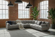KAWOLA Modulsofa LAYLA Ecksofa 5 Module Velvet taupe, Mit Armlehne