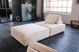 KAWOLA Modulsofa WIOLO SOFT 2 Module 2 Rückenkissen Cord cremeweiß