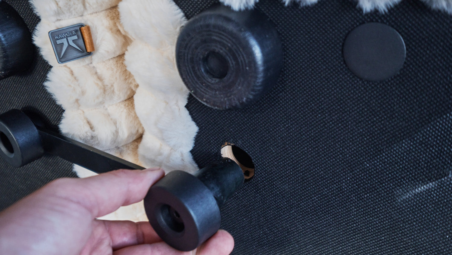 KAWOLA Modulsofa WIOLO SOFT 2 Module 2 Rückenkissen Weicher Breitcord cremeweiß