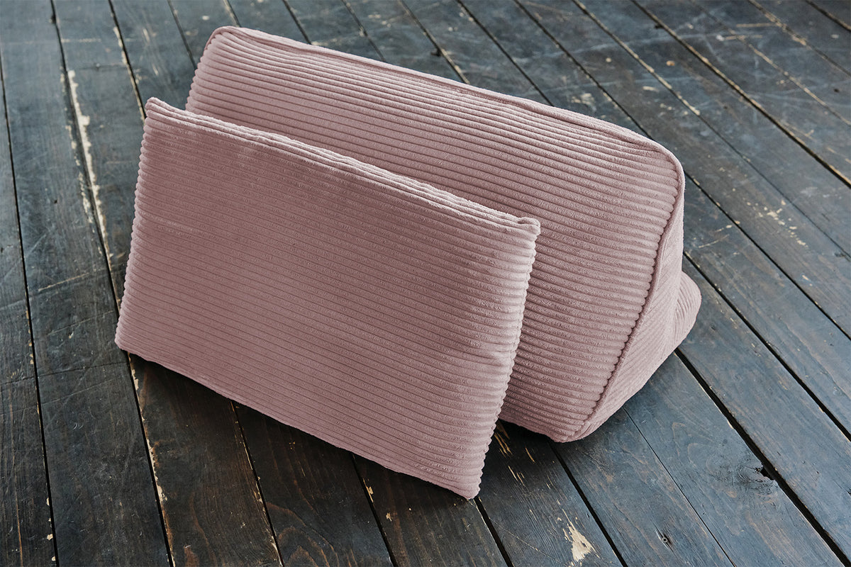 KAWOLA Modulsofa WIOLO SOFT 4 Module 4 Rückenkissen Cord rosa