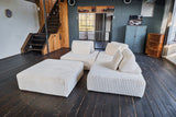 KAWOLA Modulsofa WIOLO SOFT 4 Module 4 Rückenkissen Weicher Breitcord cremeweiß