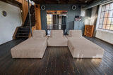 KAWOLA Modulsofa WIOLO SOFT 5 Module 5 Rückenkissen Weicher Breitcord taupe