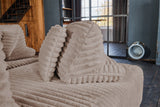 KAWOLA Modulsofa WIOLO SOFT 5 Module 5 Rückenkissen Weicher Breitcord taupe