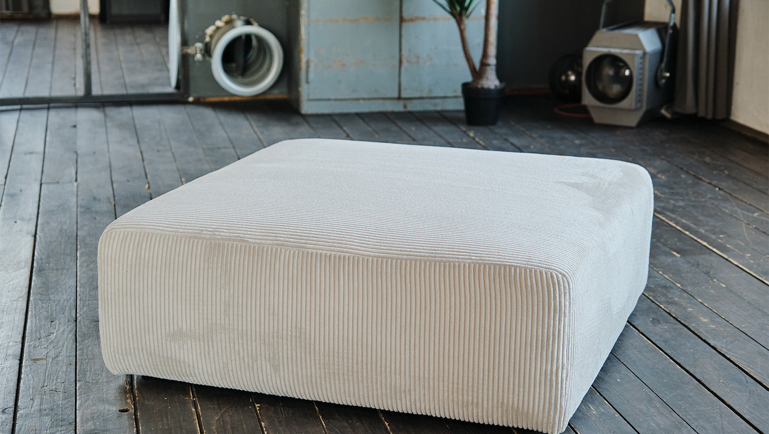 KAWOLA Modulsofa WIOLO SOFT 6 Module 6 Rückenkissen Cord hellgrau