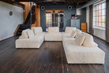 KAWOLA Modulsofa WIOLO SOFT 6 Module 6 Rückenkissen Weicher Breitcord cremeweiß