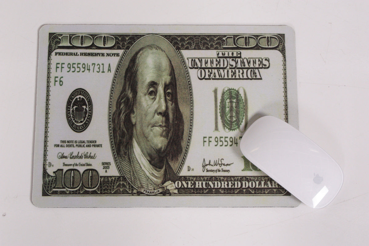 KAWOLA Mousepad Universalunterlage "100 DOLLAR - Schein"
