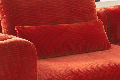 KAWOLA Nierenkissen SEPHI groß Cord Vintage rot