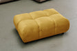 KAWOLA Polsterhocker VIVIEN Hockerbank Velvet curry