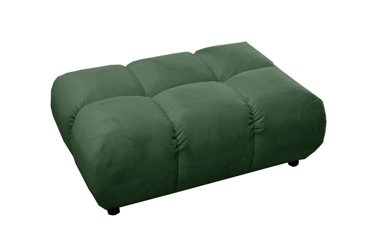 KAWOLA Polsterhocker VIVIEN Hockerbank Velvet smaragd