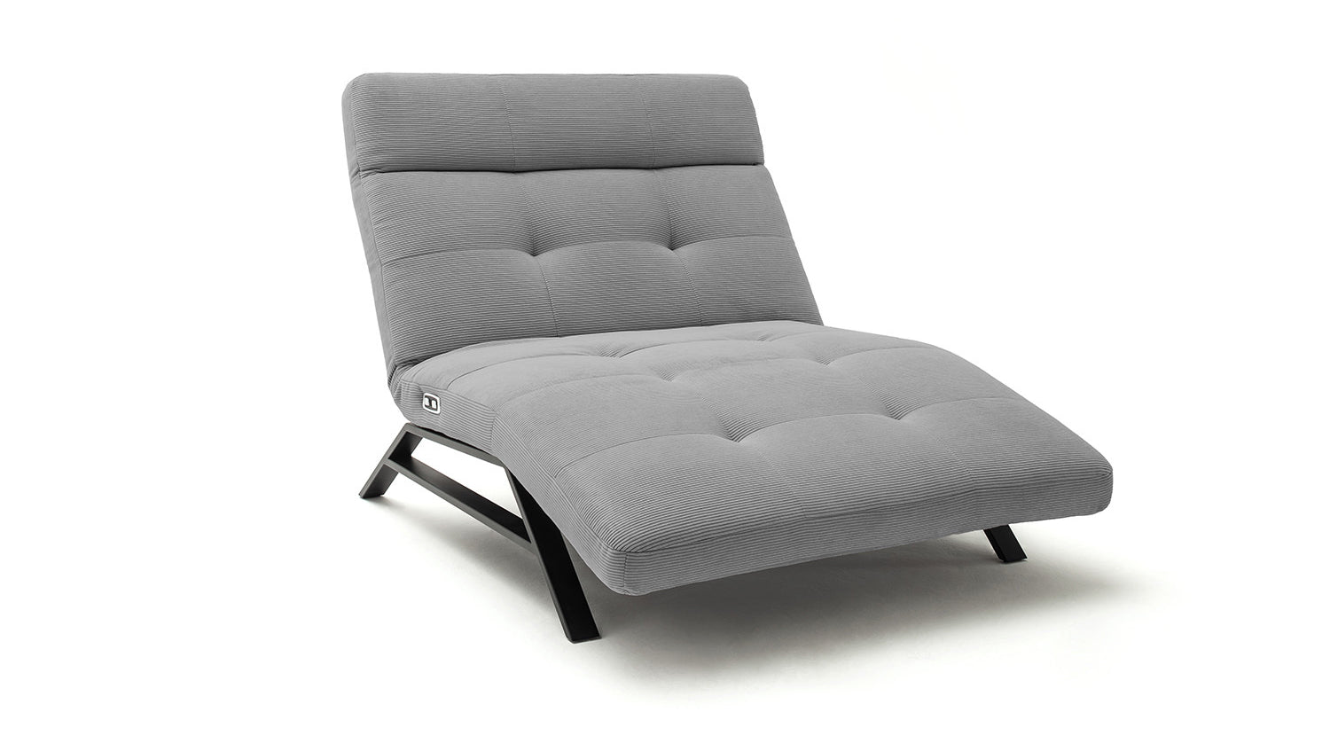 KAWOLA Relaxliege AMERIVA motorisch Maxi Feincord grau