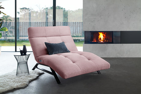 KAWOLA Relaxliege AMERIVA motorisch Maxi Feincord rosa