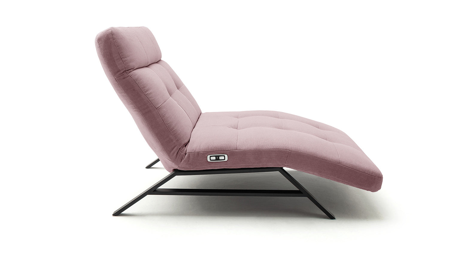 KAWOLA Relaxliege AMERIVA motorisch Maxi Feincord rosa