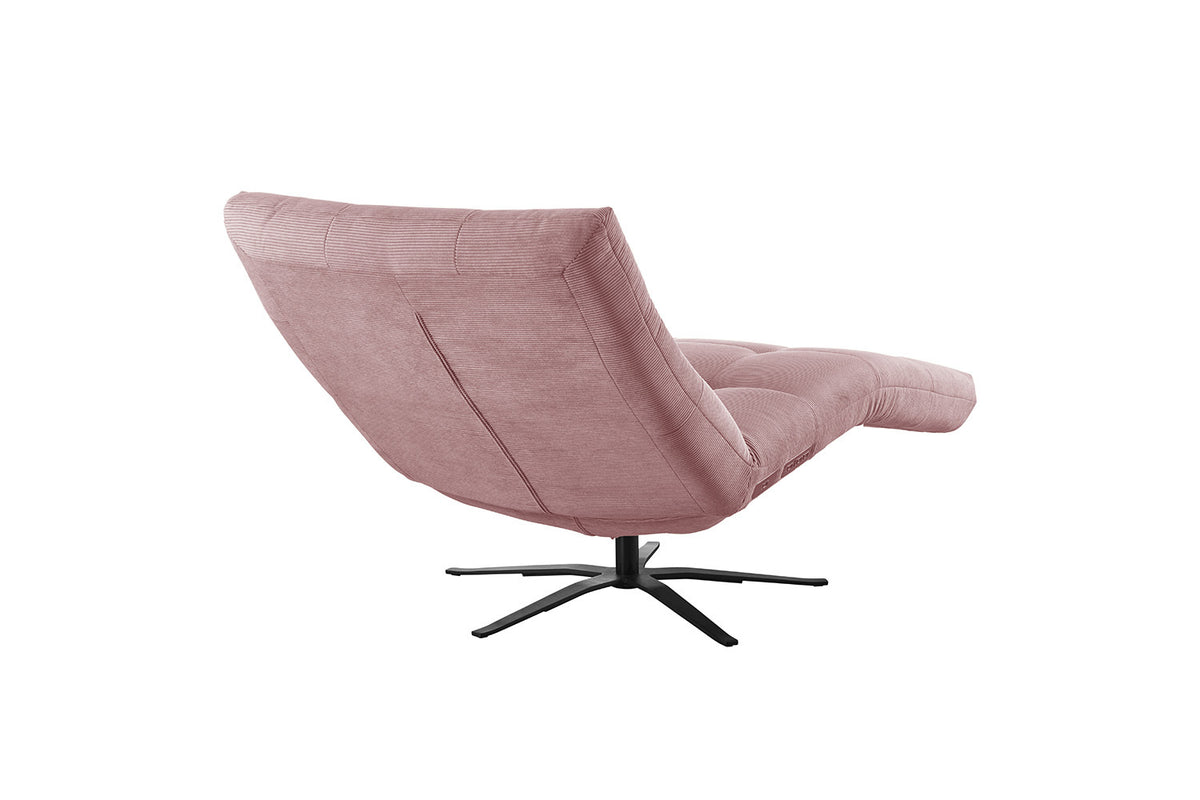 KAWOLA Relaxliege LETICIA motorisch Feincord rosa