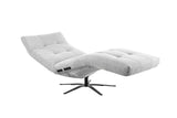KAWOLA Relaxliege LETICIA motorisch Feincord silber
