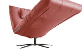 KAWOLA Relaxliege LETICIA motorisch Leder rot
