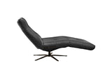 KAWOLA Relaxliege LETICIA motorisch Leder schwarz