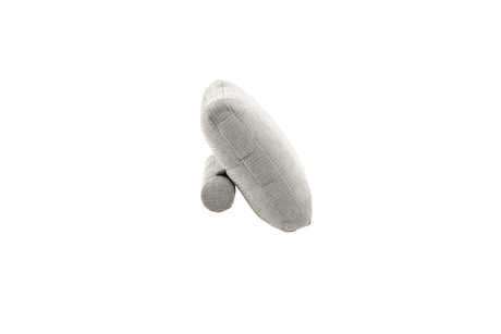 KAWOLA Rückenkissen SEPHI mit Rolle Cord Vintage silber