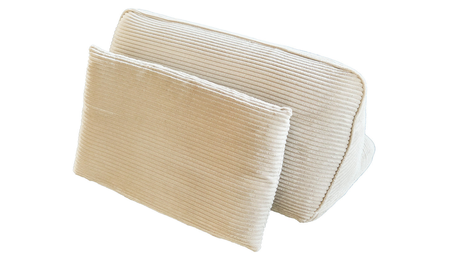 KAWOLA Rückenkissen WIOLO SOFT Cord cremeweiß