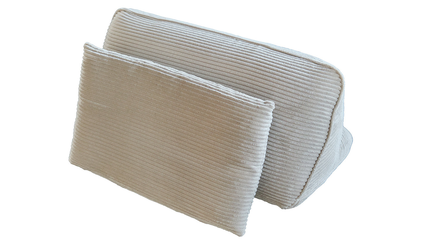 KAWOLA Rückenkissen WIOLO SOFT Cord hellgrau