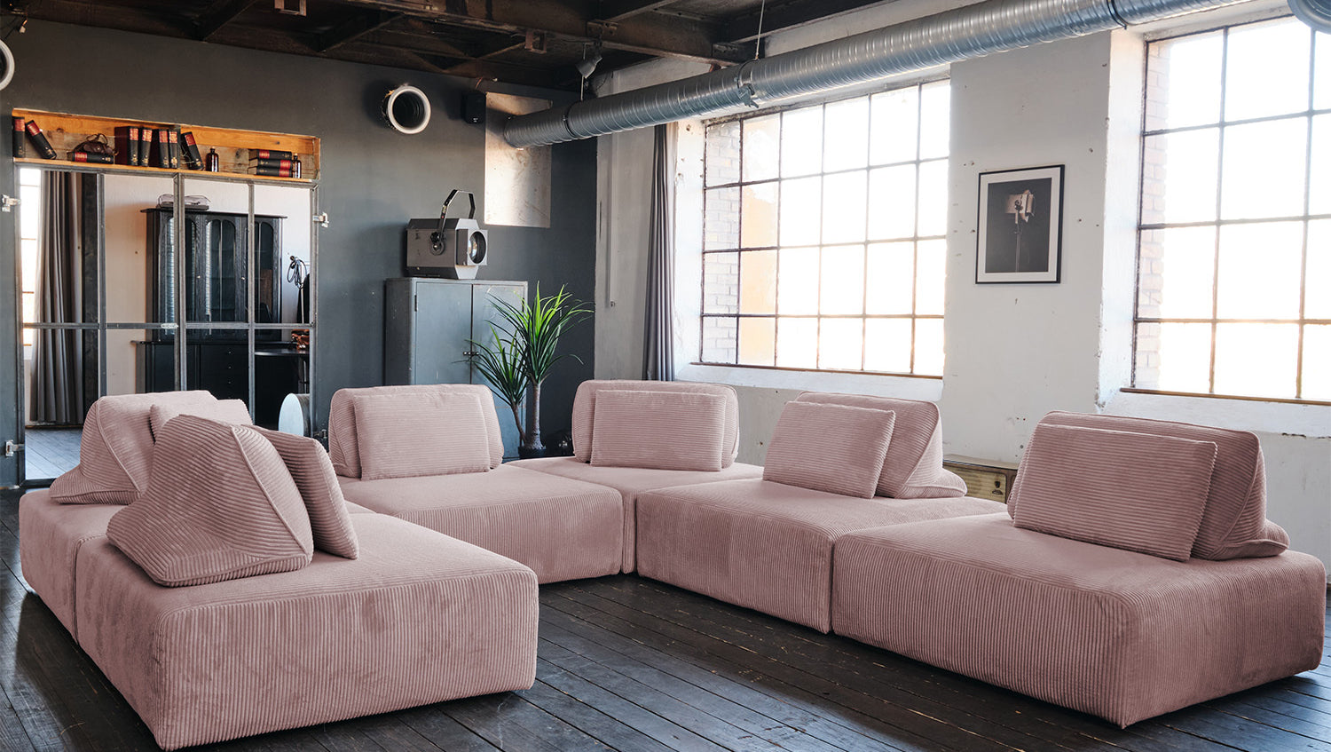 KAWOLA Rückenkissen WIOLO SOFT Cord rosa
