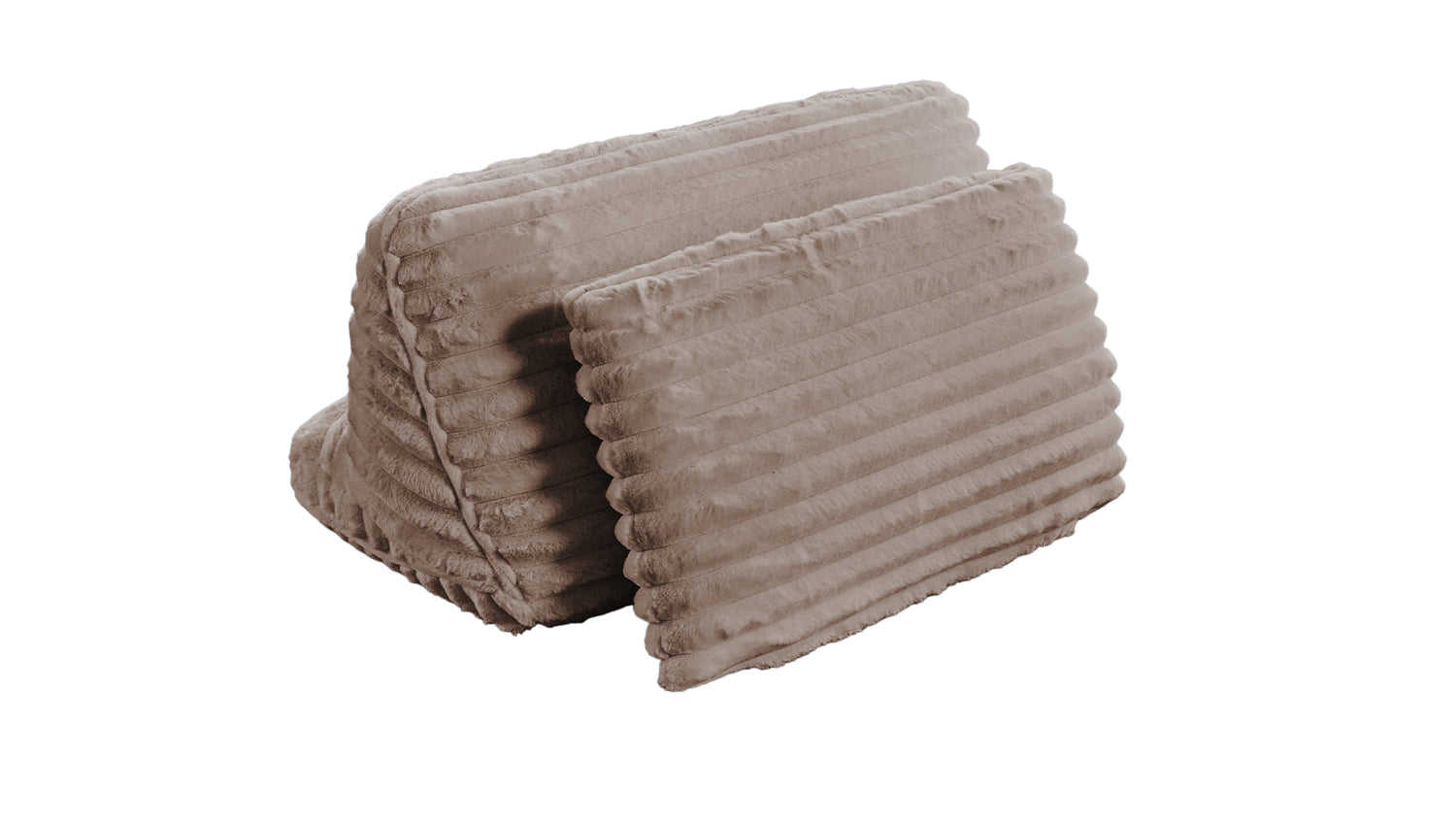 KAWOLA Rückenkissen WIOLO SOFT Weicher Breitcord taupe