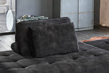 KAWOLA Rückenkissen WIOLO velvet anthrazit